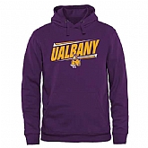 Men's Albany Great Danes Double Bar Pullover Hoodie - Purple,baseball caps,new era cap wholesale,wholesale hats